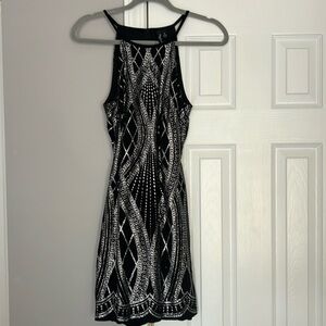 Speechless Junior’s Stretch Cut Out Back Sleeveless Halter Body Con